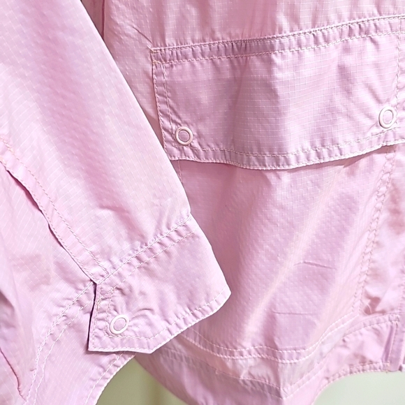 Lacoste Women's Soft Pink Rose Wind Breaker Zip Front Jacket Size 12 New W/Tag - Picture 3 of 13